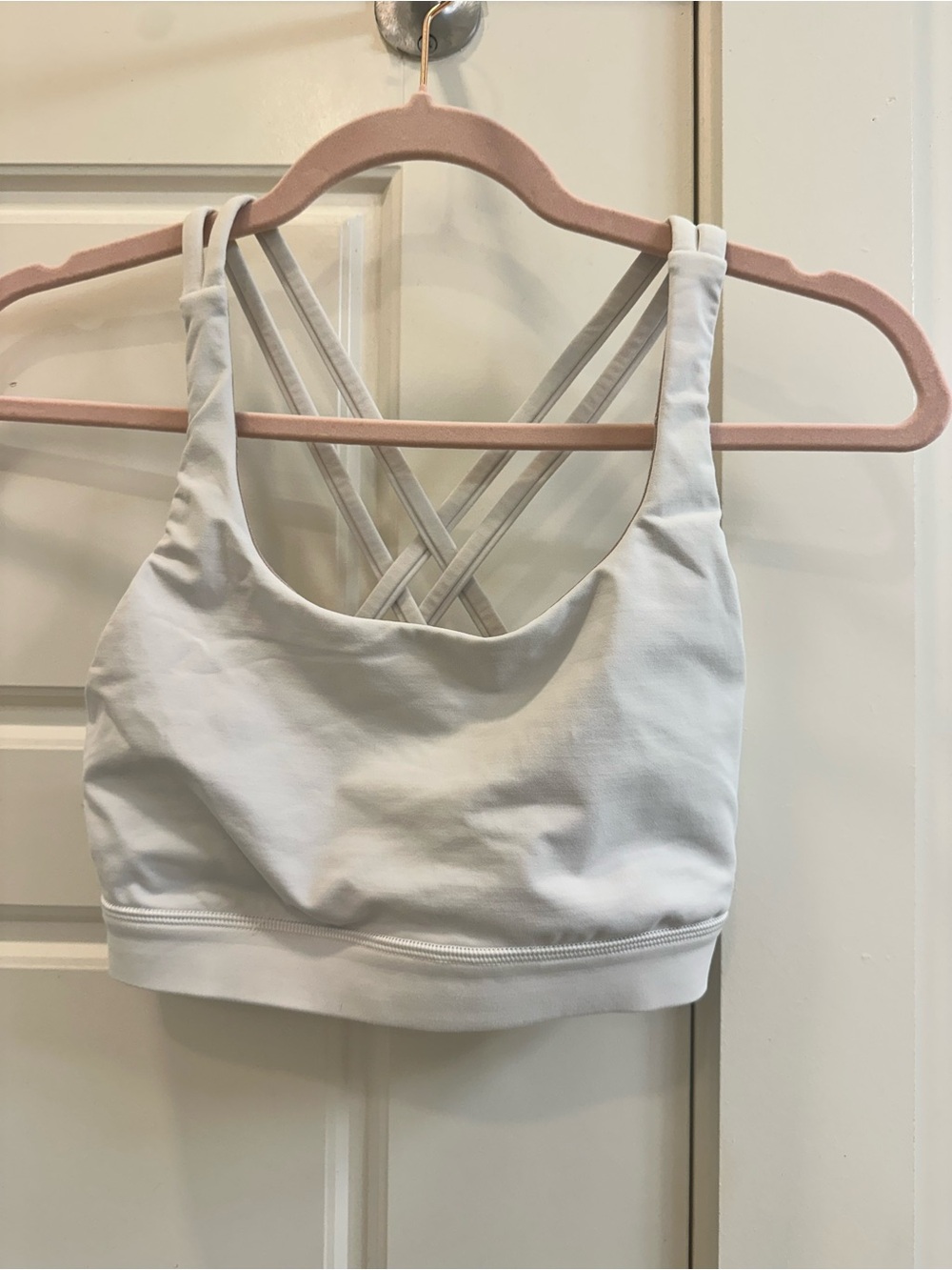 Lululemon Athletica White Strappy Sports Bra